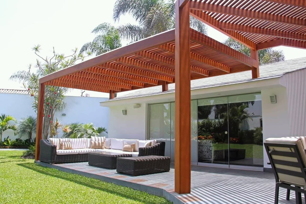 Techos sol y sombra de madera